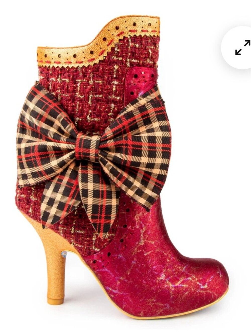New ROSIE LEA Red Irregular Choice Boot Size 42 (About 10.5) BEAUTIFUL